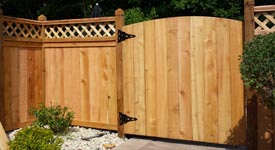 Wood ceder fence
